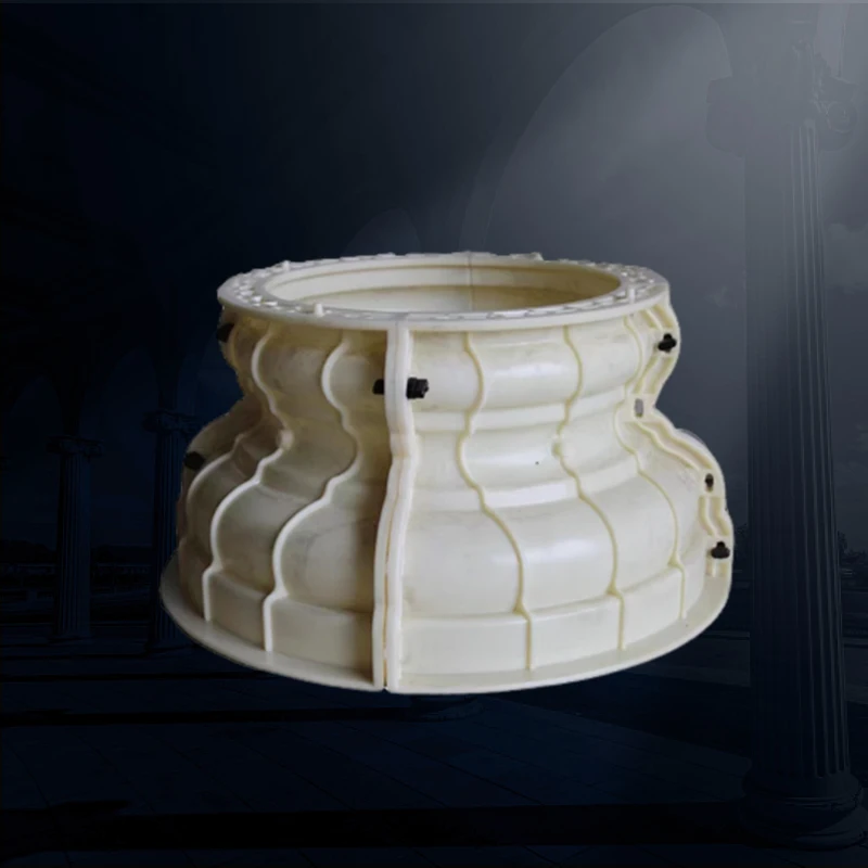 Round Concrete Mold for Roman Pillar, Decorative Column, Foot, Capital Design, Diameter 30cm