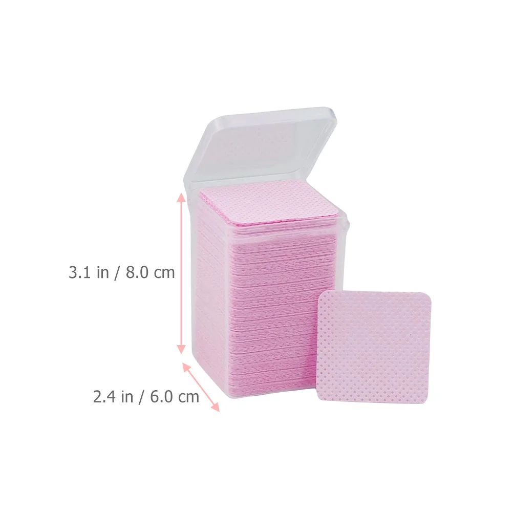 

Eyelash Glue Wipes Non-Woven Cleaning Pad For Glue Residue Remover Bottle Wiper Lash Extension Nail Art Cleaner Makeup Pad
