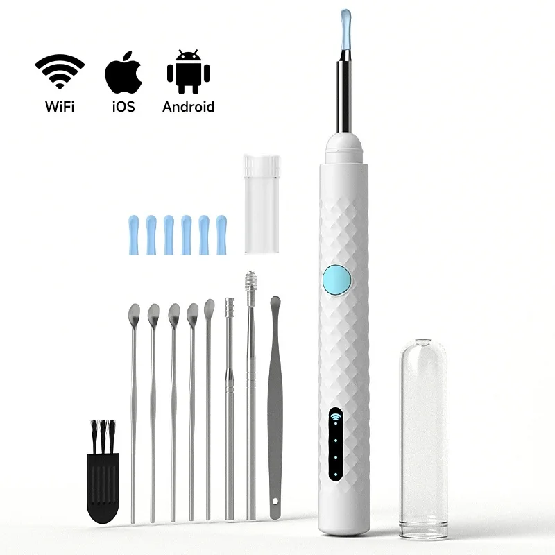 Visual Ear Otoscope HD1080P 4.2mm Camera Ear Pick Kits Digital Ear Sticks Ear Cleaner Endoscope Health Care for Iphone Android