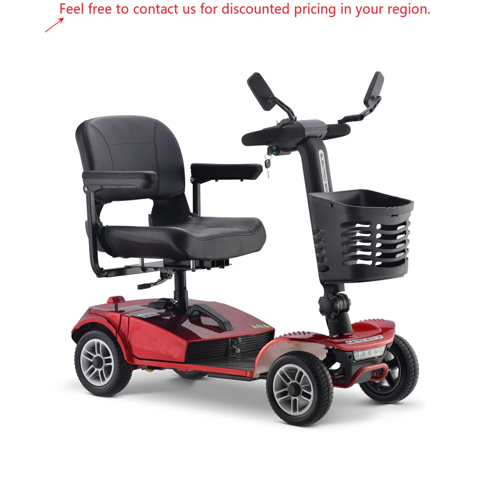 

Outdoor Leisure Fashion 4 Wheels Elderly Travel Mobility Scooter Folding Electric Scooter