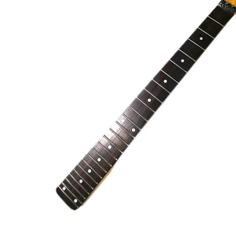 Disado 24 Frets Big Reverse Headstock Maple Electric Guitar Neck Rosewood Fretboard Inlay Dots Glossy Paint Guitar Accessories