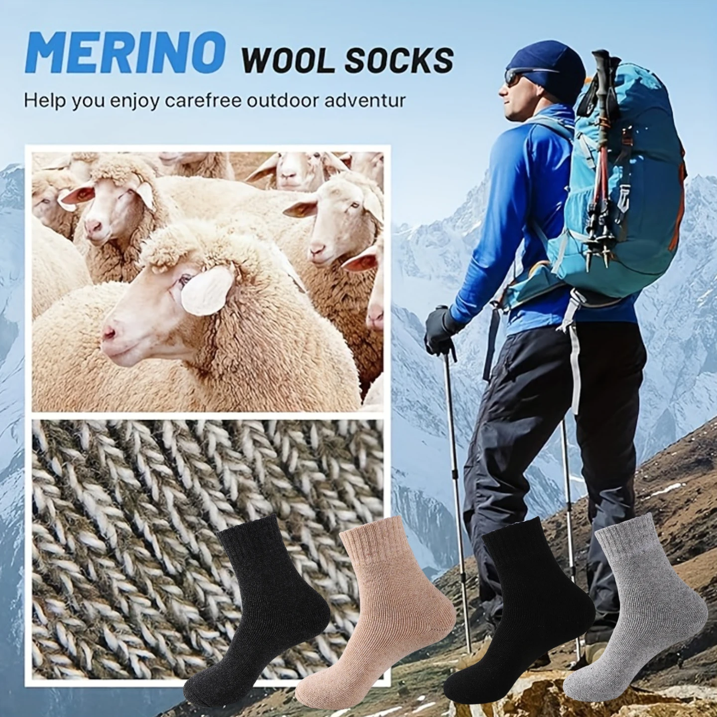 

8/4/1 pairs of women's thick warm socks, mid length socks for autumn and winter, comfortable and warm indoor slippers