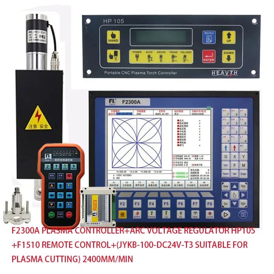 

Регулятор высоты 2300A HP105 F1510 Подъемный корпус THC JYKB-100-DC24V T3 Плазменный контроллер с ЧПУ, оборудование для резки