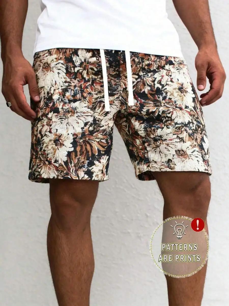 Men's Statement Print Shorts Fashion Designer Patterned Casual Daily Wear Shorts