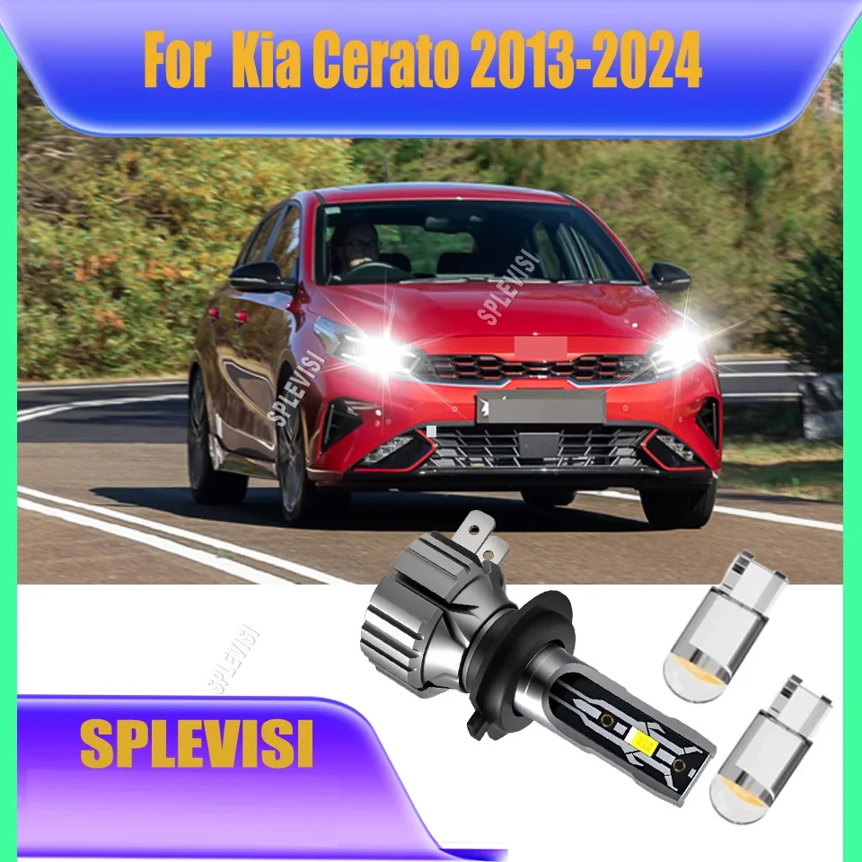 

H7 LED 75W White Headlight Bulbs - Reduce Eye Strain on Long Drives For Kia Cerato 2013 2014 2015 2016 2017 2018 2019 2020-2024