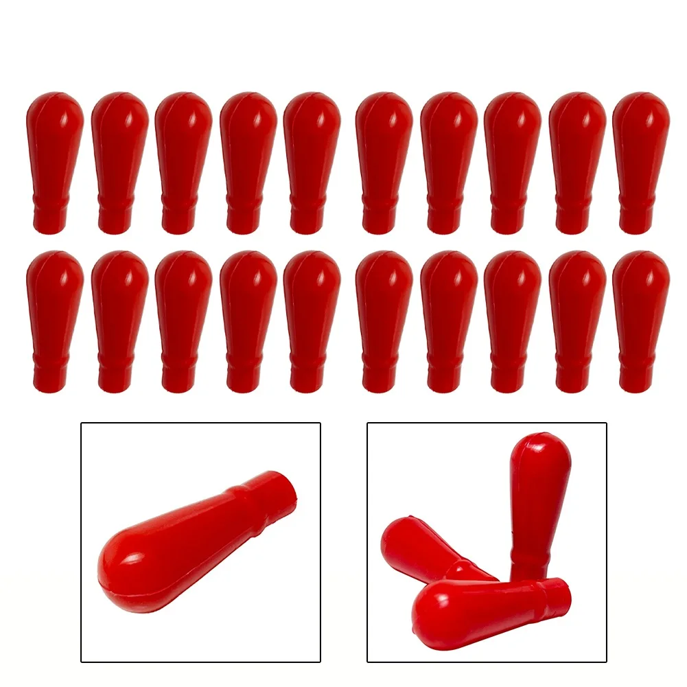 Acid and Alkali Resistant Latex Cap Red Dropper Bottle Cap Durable Latex Head Cap Suitable for 6 7 8mm Dropper Pack of 10/20