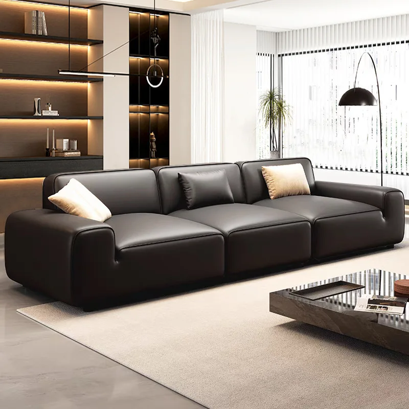 //Hot Sale Italian Minimalist Leather Functional Sofa Foldable Massage Luxury Living Room Furniture Hotel Commercial Modern