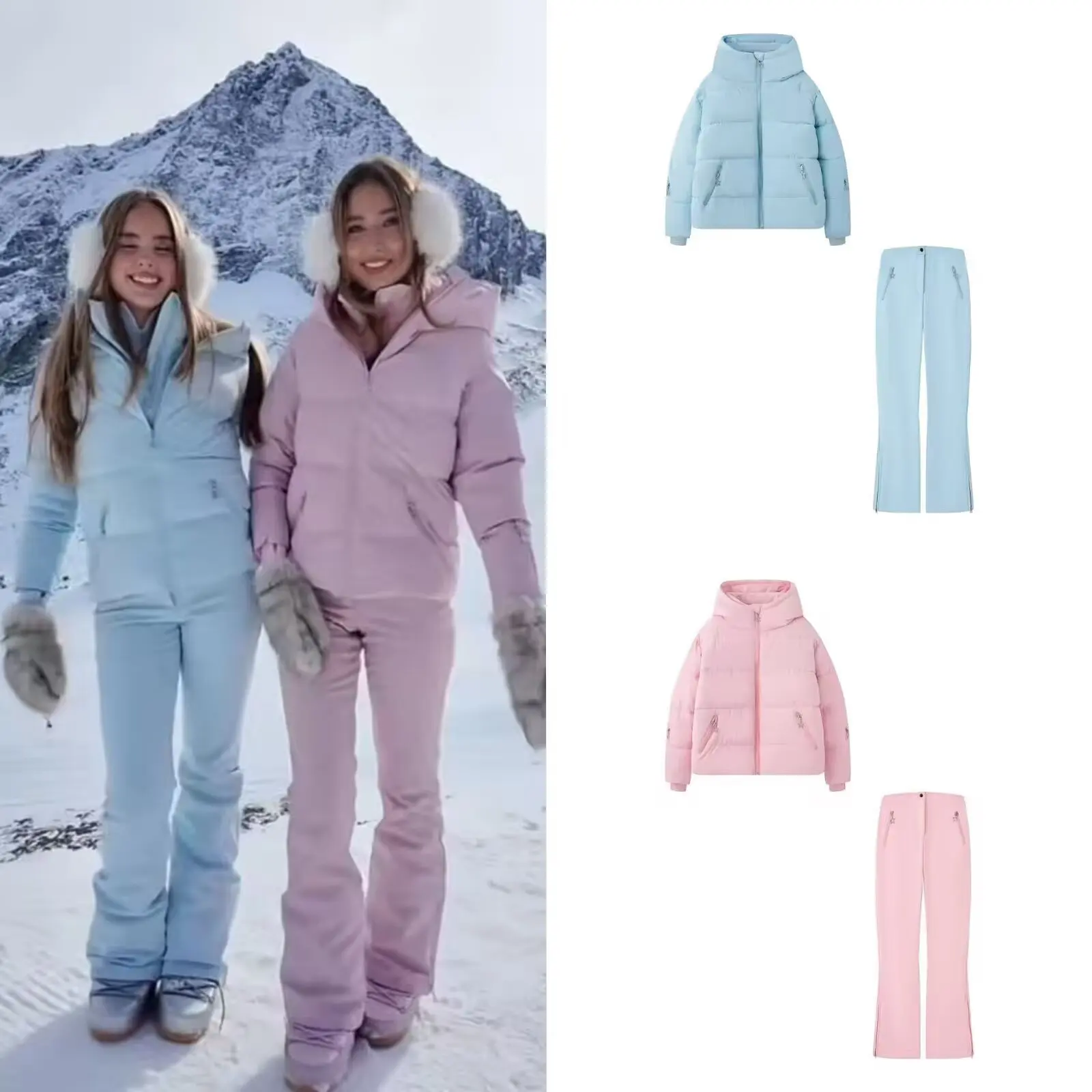 Early Autumn New Arrival Women's Casual Fashionable Simple Versatile ZR Style Blood Sliding Suit Set Polyester Fiber Long Pants
