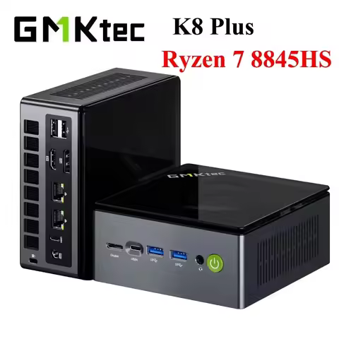 GMKtec K8 PLUS MINI PC Windows 11 Pro DDR5 5600Mhz (Up to 96GB) PCIe4.0 Nvme SSD WIFI6 BT5.2 Mini PC Desktop Gaming Computer