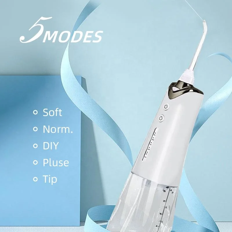 

Портативный беспроводной ирригатор для полости рта 300 мл с питанием от USB для чистки зубов, для использования на улице и в отелях