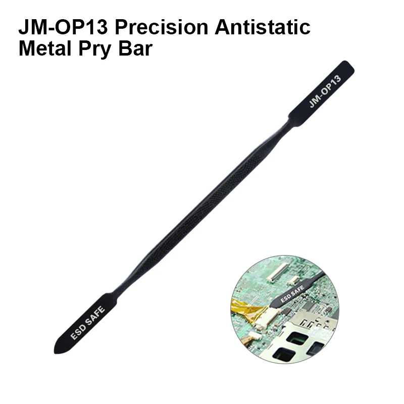 JM-OP13 Metal Spudger Pry Tool Opener  For Mobile Phone Laptop Pad Opening IC Chip Repair Precision Antistatic Metal Pry Bar