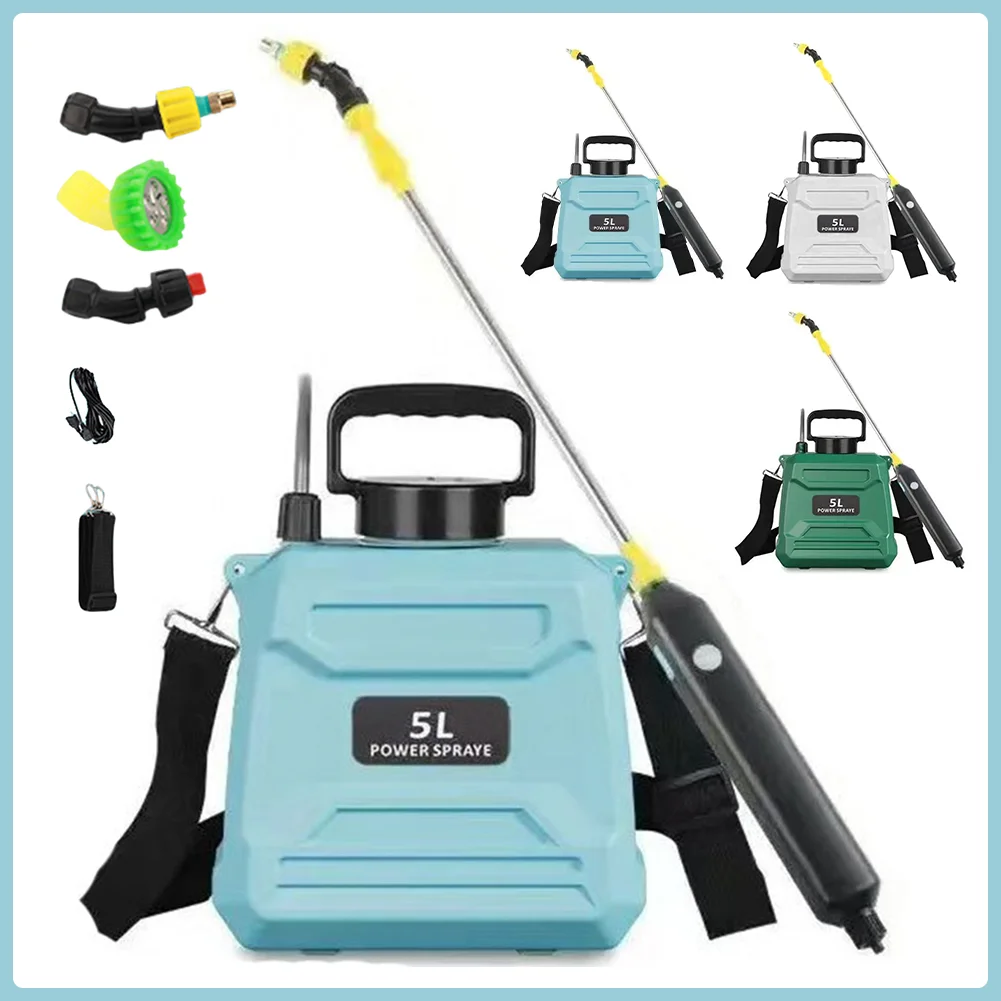 

Electric Agricultural Sprayer Lithium Battery 5L Backpack Pesticide Sprayer Rechargeable Disinfection Irrigation Electric Spraye