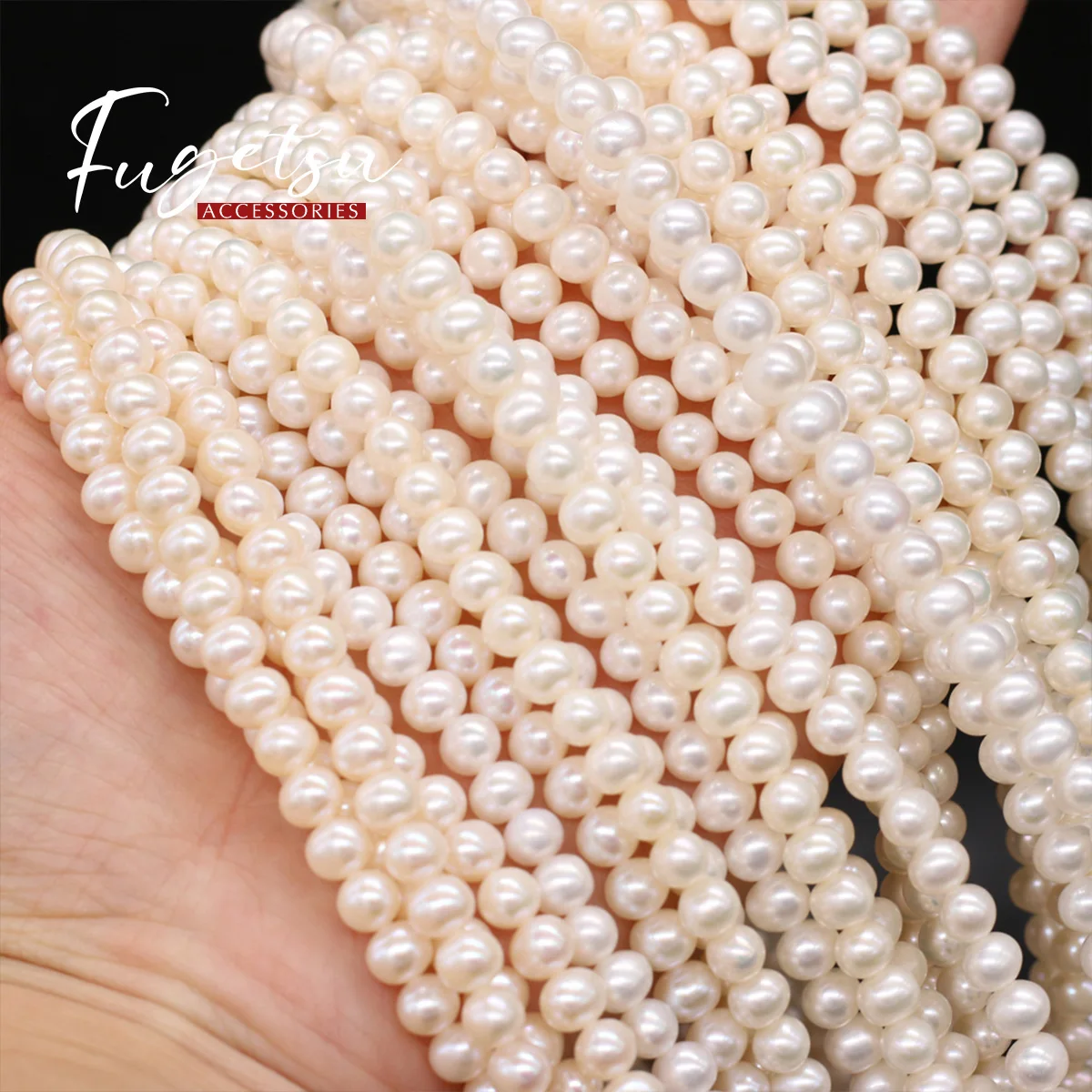 

AAAA Natural Freshwater White Pearl Beaded Rice Shape Beads for Women Jewelry Making DIY Necklace Bracelet Accessries 5-5.5mm