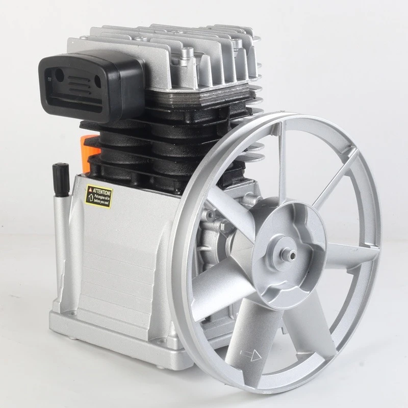 Testa del compressore d'aria italiano Guscio in alluminio Doppio cilindro 2055/265/2070 Testa della pompa 1.5kw-2hp