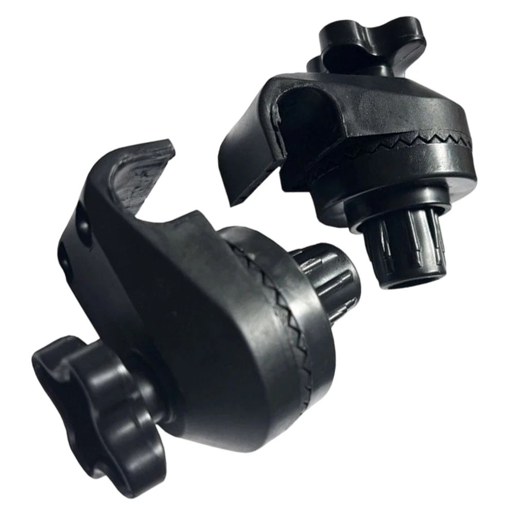 2pcs Garden Swing Canopy Connection Brackets Plastic Fittings for Round Frame Posts and Canopy Frame Integration