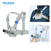 TELESIN Quick-Release Vest Chest Mount for Gopro Hero 13 12 11 10 9 8 DJI OSMO Action 5 Pro 4 3 Insta360 X5 X4 ACE Pro Accessory