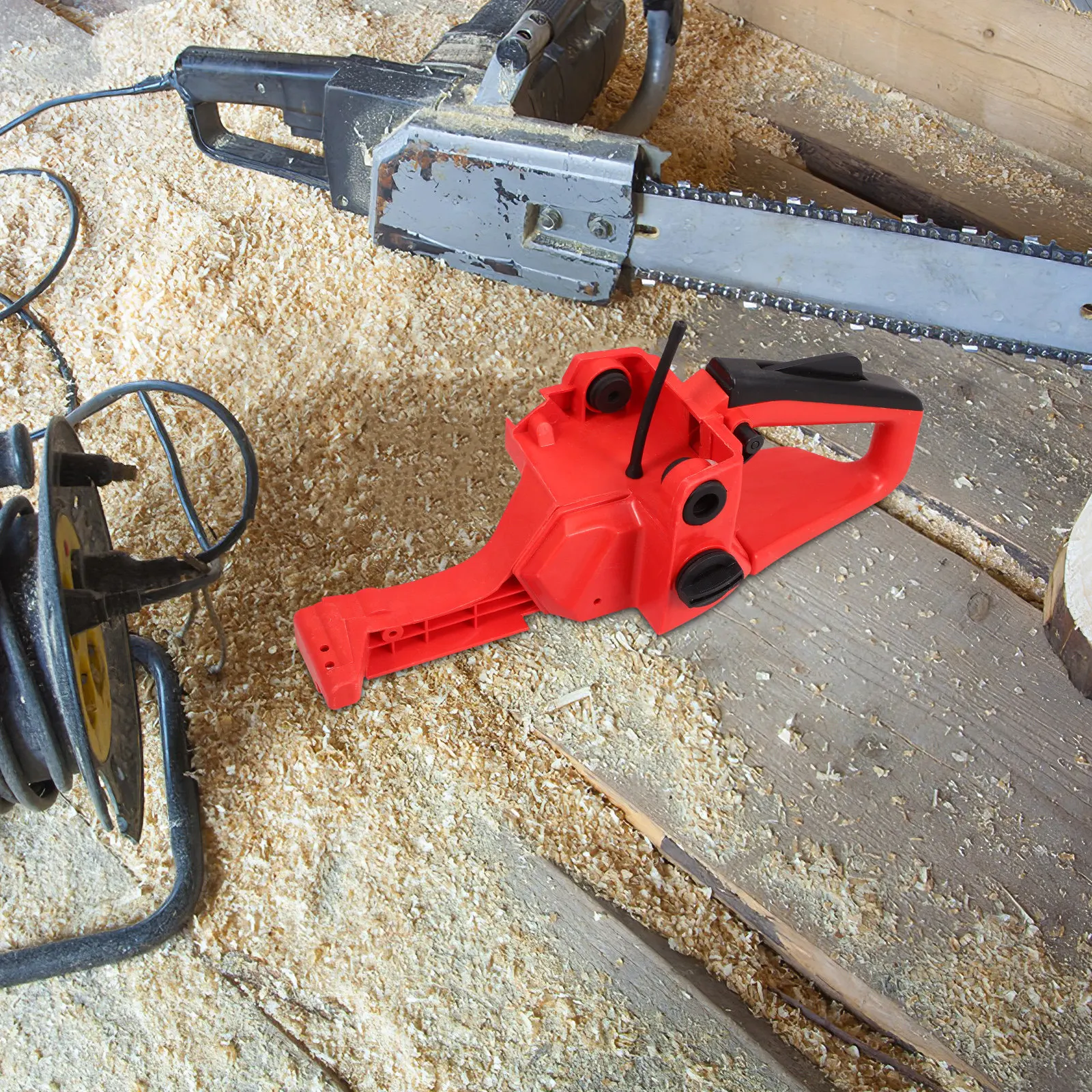 

Rear Handle Fuel Tank Adapter Compatible with Most Chainsaws Ergonomic Design Quick Attachment User-Friendly Solution
