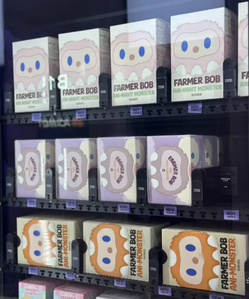 농부 밥 미니 나이트 몬스터 시리즈 블라인드 박스 트렌디 장난감 귀여운 비닐 플러시 펜던트 인형 밥 미스터리 박스 생일 선물