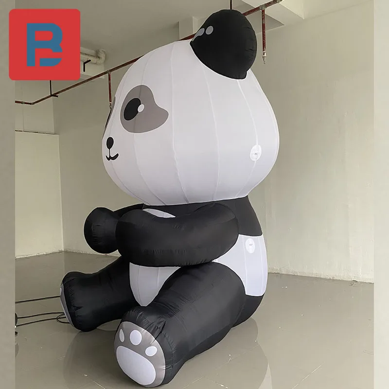 Inflatable panda bag outdoor activities fair photo punch cute IP custom animal parent-child education