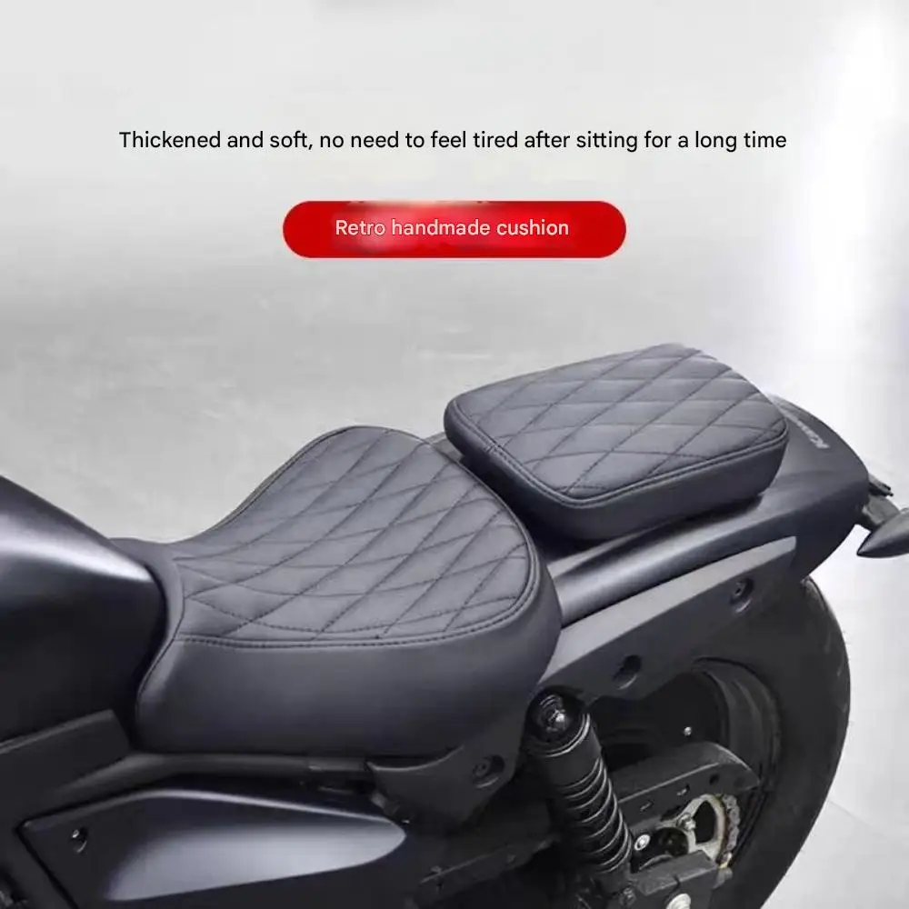 Applicable to Kawasaki Eliminator500 modified thickened rear seat soft retro front seat cushion direct installation accessories