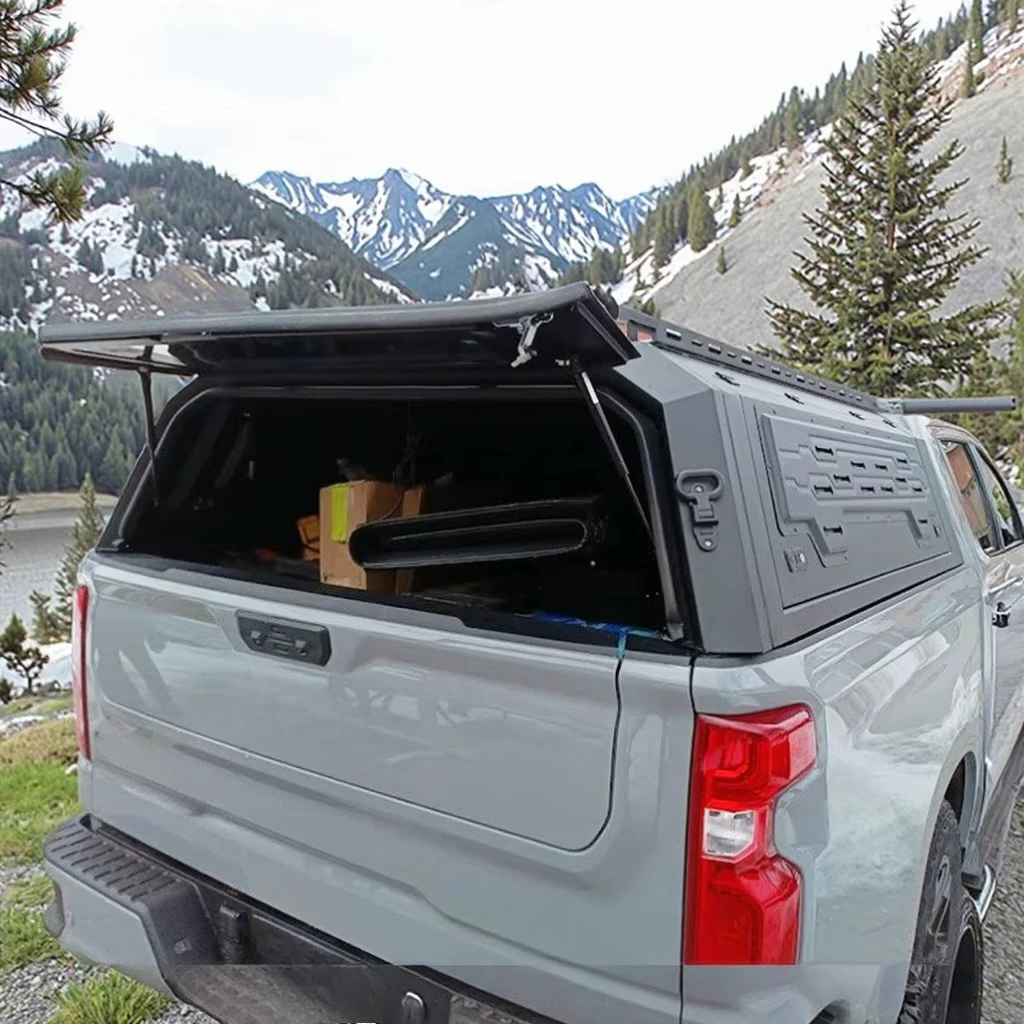 Colorado 4WD ZR2 2021 Waterproof Truck Canopy Foldable Hard Top Cargo High Quality Aluminum Alloy Tonneau Cover