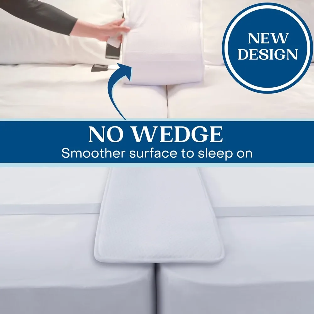 

Premium 12" Bed Bridge (NO-Wedge Design) - Twin XL to King Bed Converter Kit with Double Straps