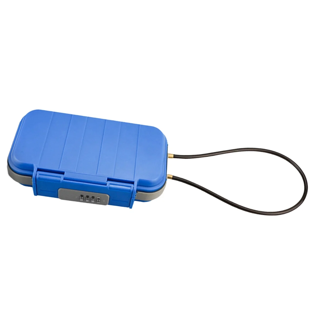 

HHTL Portable Safe BoxTravelSafe Box Large Capacity Security Lockbox Code Waterproof Key Lock Box with Removable Cable Handle