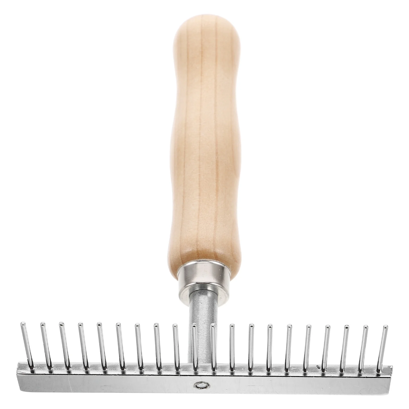 Rake Comb Equestrian Cleaning Brush Scraper Stainless Steel Needle Horse Grooming Tool