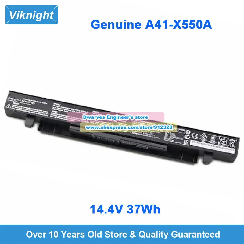 Genuine A41-X550A Battery 14.4V 37Wh for ASUS A450 A450CA A550C D452E D452V D551E D552E F450CA F452E F550CA F550CC F550LA F550VB