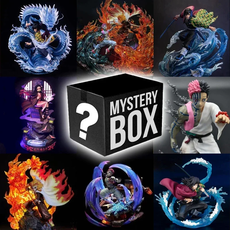 

Аниме-фигурка Demon Slayer Mystery Box Kamado Nezuko Tanjirou Hashibira Inosuke, изысканные фигурки, слепая коробка, коробка-сюрприз