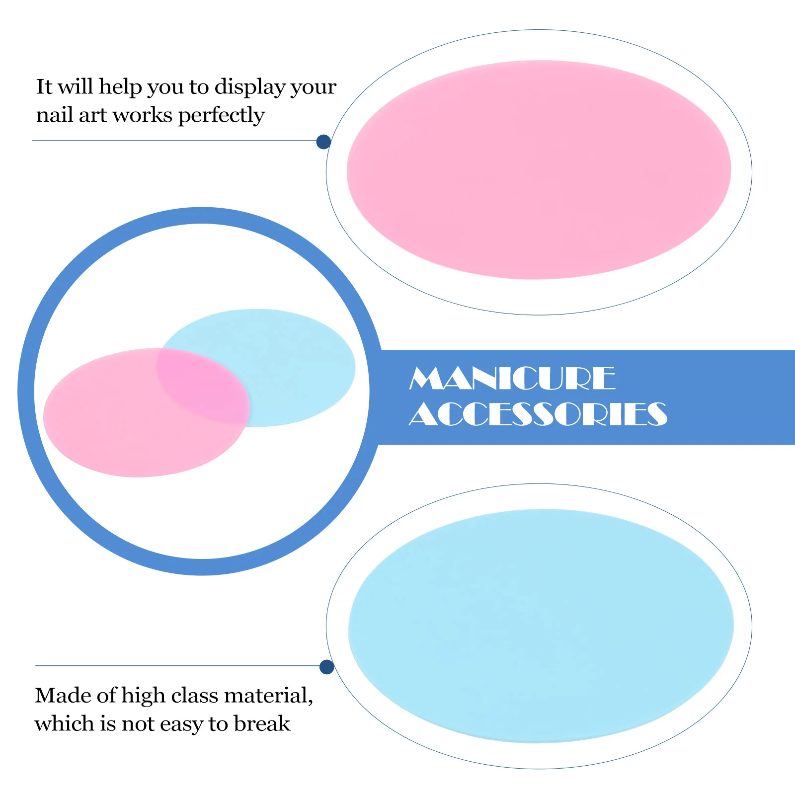 

10Pcs Nail Art Color Mixing Dishes Premium Silicone Manicure Pallets Smooth Non-Stick Reusable for Professional and Home Use