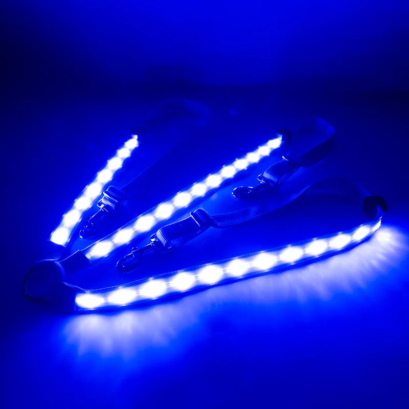 Outdoor Equestrian Supplies LED Light Strip Horse Harness Strap Glitter  Gear Luminous Horse Chest Strap