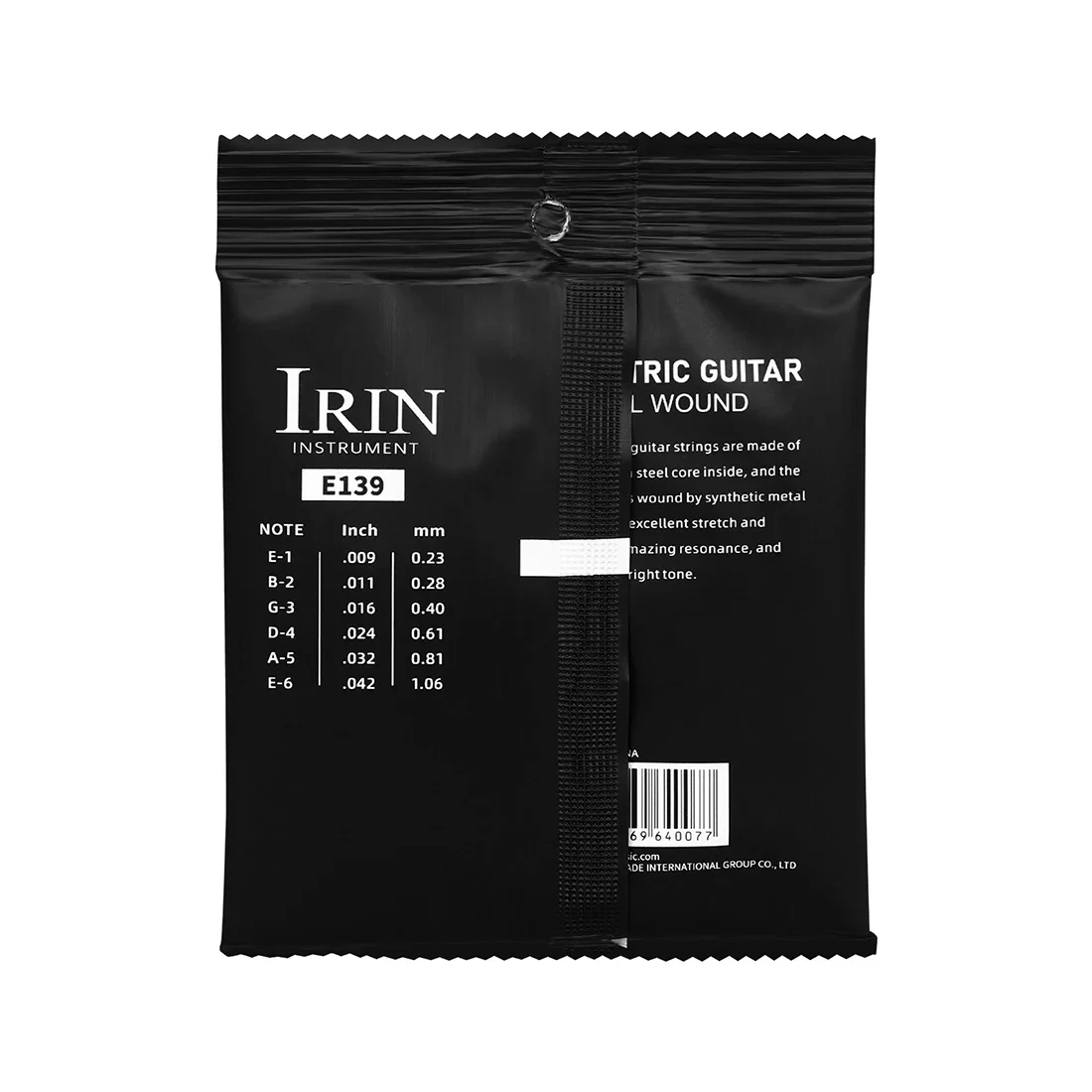 IRIN E139 Electric Guitar Strings Hexagonal Alloy Core Nickel Steel Wound Electric Guitar Strings Guitar Parts & Accessories