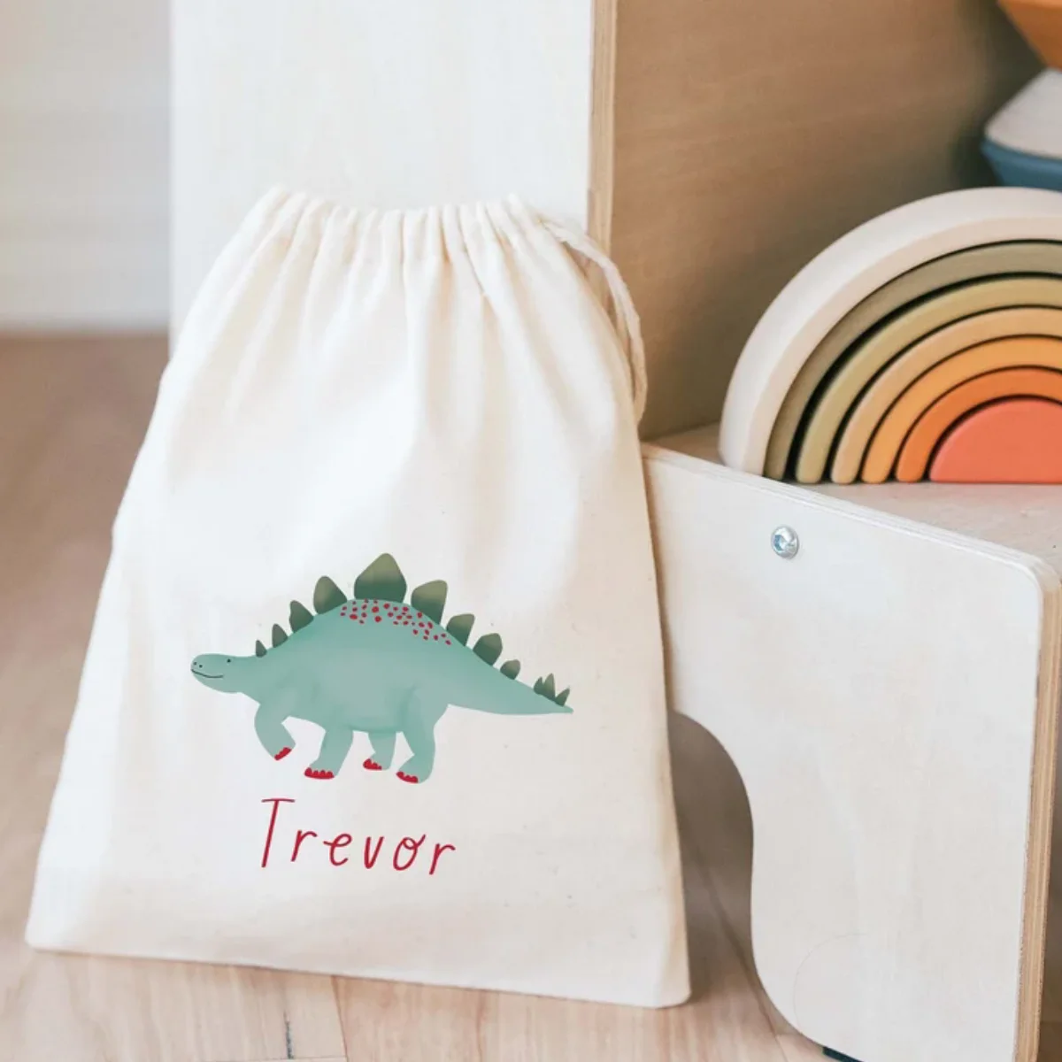 20 PCS Dinosaur Party Favor - Dino Kids Birthday Bag - Kids Goodie Bag - Customized Goodie Bag - Childrens Name Bag - Kids Party