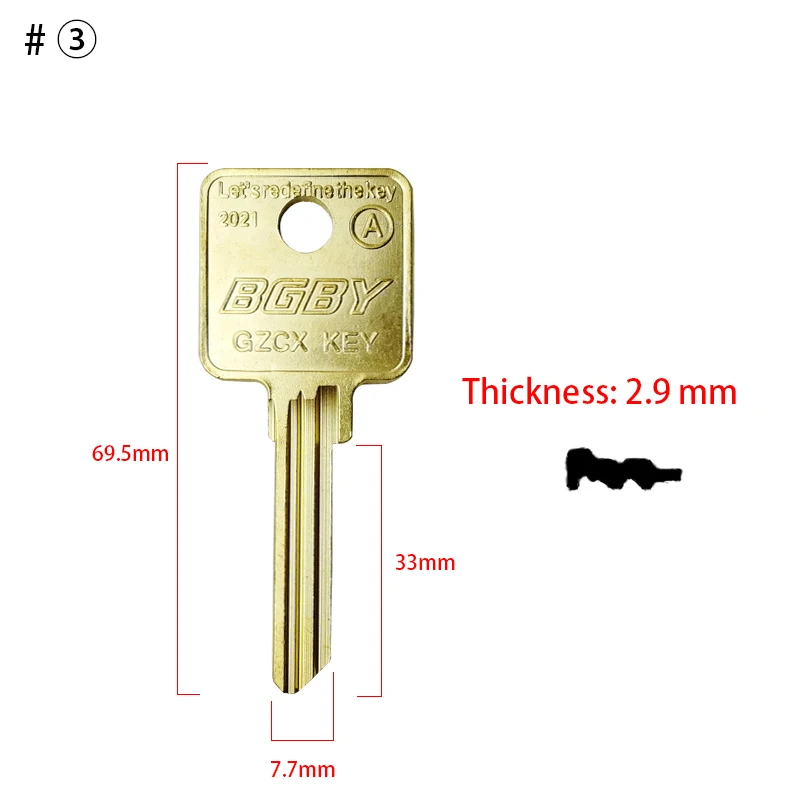Imagem -04 - Medeco Fechaduras Chave Blanks Fit