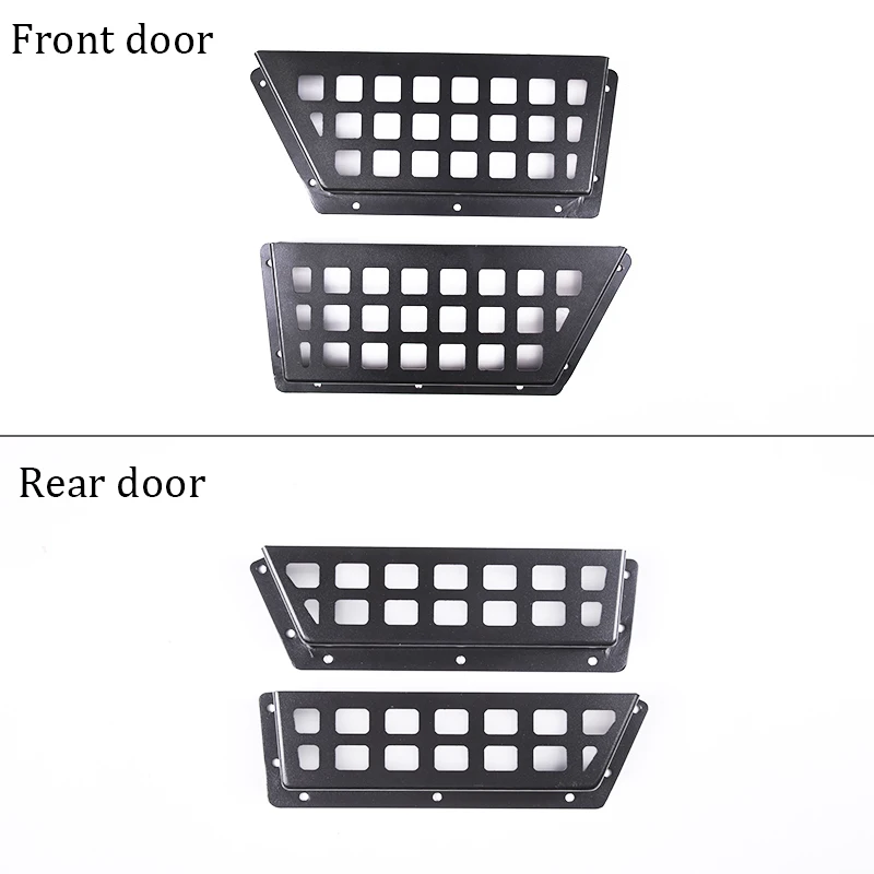 For Toyota Tacoma 2016-2022 Aluminum Alloy Black Car Accessory Parts Interior Door Panel Storage Frame Organizer