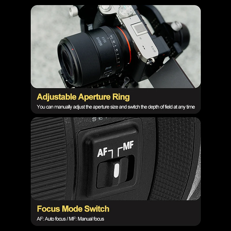 Meike 55 مللي متر f1.8 Pro إطار كامل التركيز التلقائي STM عدسة لسوني E A7III A7R نيكون Z Z6 Z5 Z50 جبل كاميرات #5