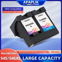 APAPLIK Remanufactured 545 545XL 546XL Ink Cartridge For Canon PG545 XL PG 545 For Pixma MG2500 MG2540 MG2550 MG2550s Printer