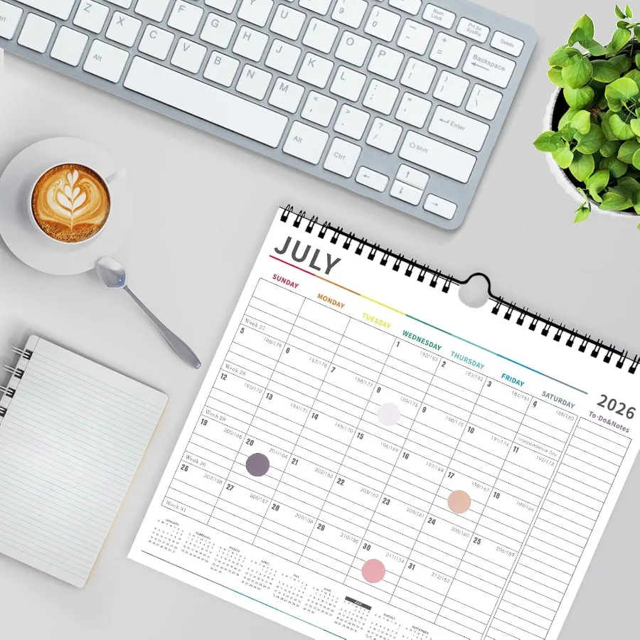 ปฏิทินติดผนัง 20252026 ใช้งานตั้งแต่เดือนกรกฎาคม 2025 ถึงธันวาคม 202618 ปฏิทินรายเดือน 2026 กระดาษหนาประกอบด้วยวันหยุดสำคัญและวันอื่นๆ