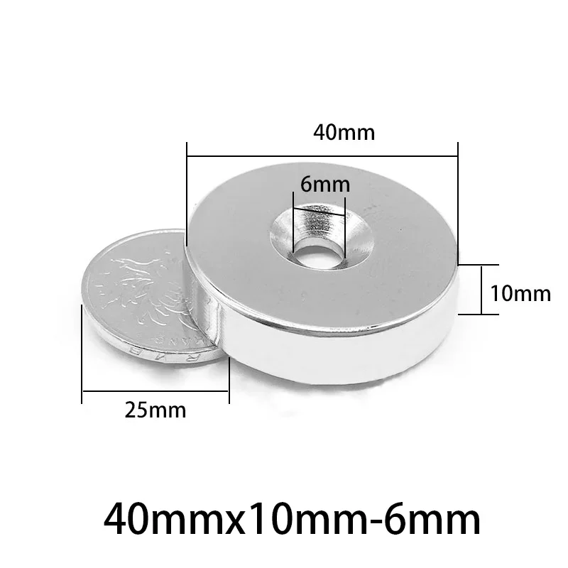 40x10-6mm Small Circular Magnets 40x10-6mm For Home Refrigerators, Offices DIY 40x10-6mm