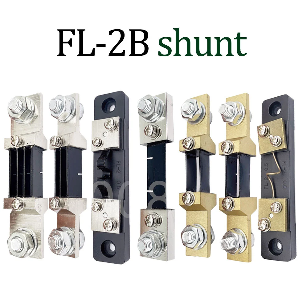 FL-2B Type Economic Manganin Copper DC Current External Shunt Resistor 1Pcs 10A 15A 20A 30A 40A 50A 75mV