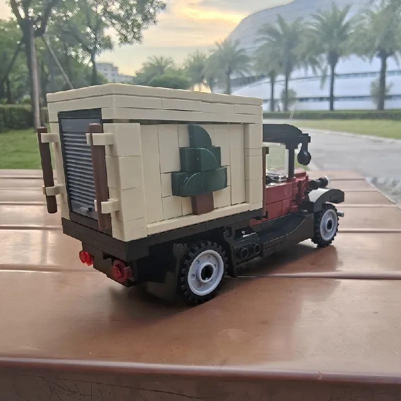 MOC Christmas car Building Blocks Modular Model Kit Assembly Toys Gift for Adults Kids