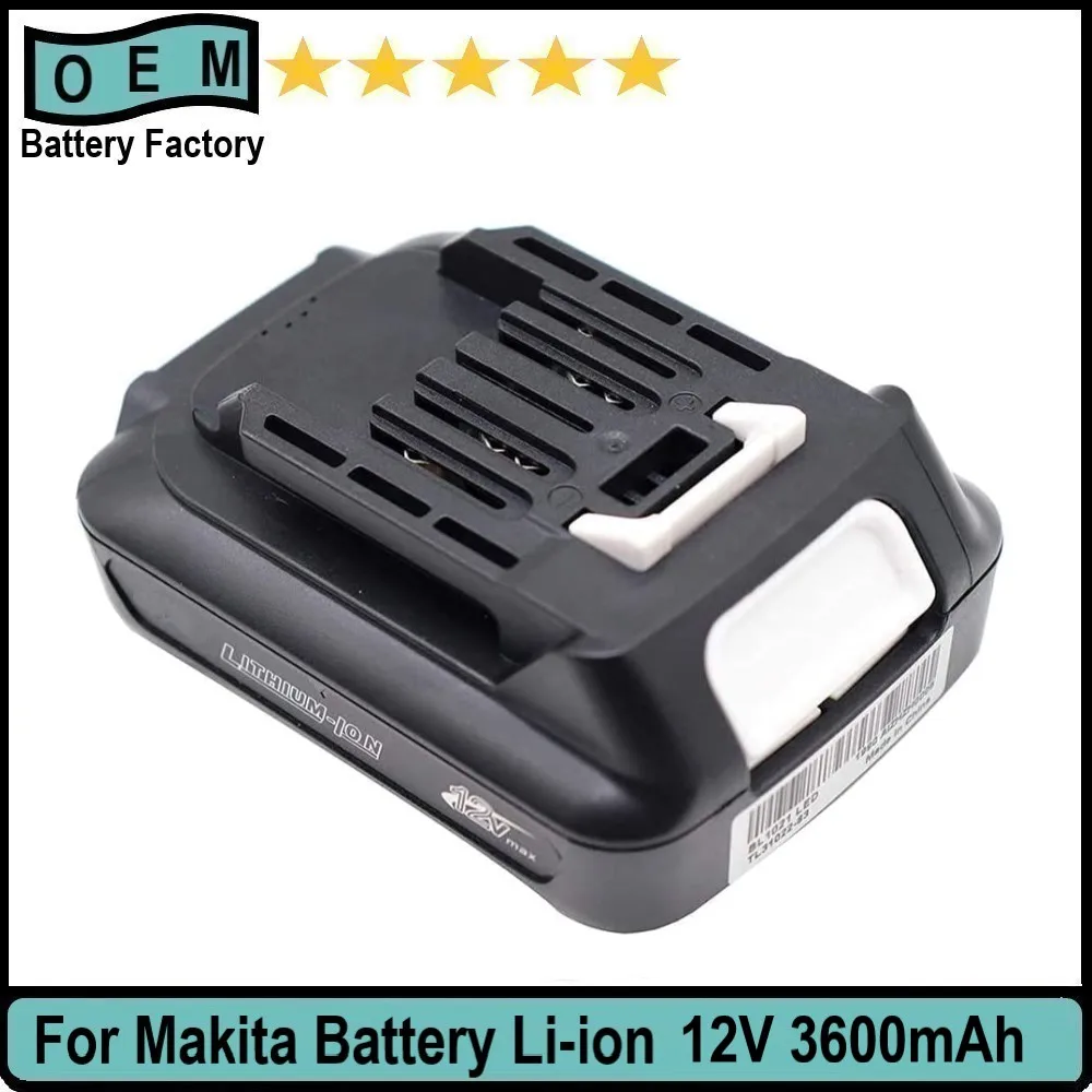 BL1021B 3.6Ah 12V Battery Replace for Makita 12V Max CXT Lithium-Ion Battery BL1016 BL1041B 197339-1 BL1040 BL1040B BL1015B