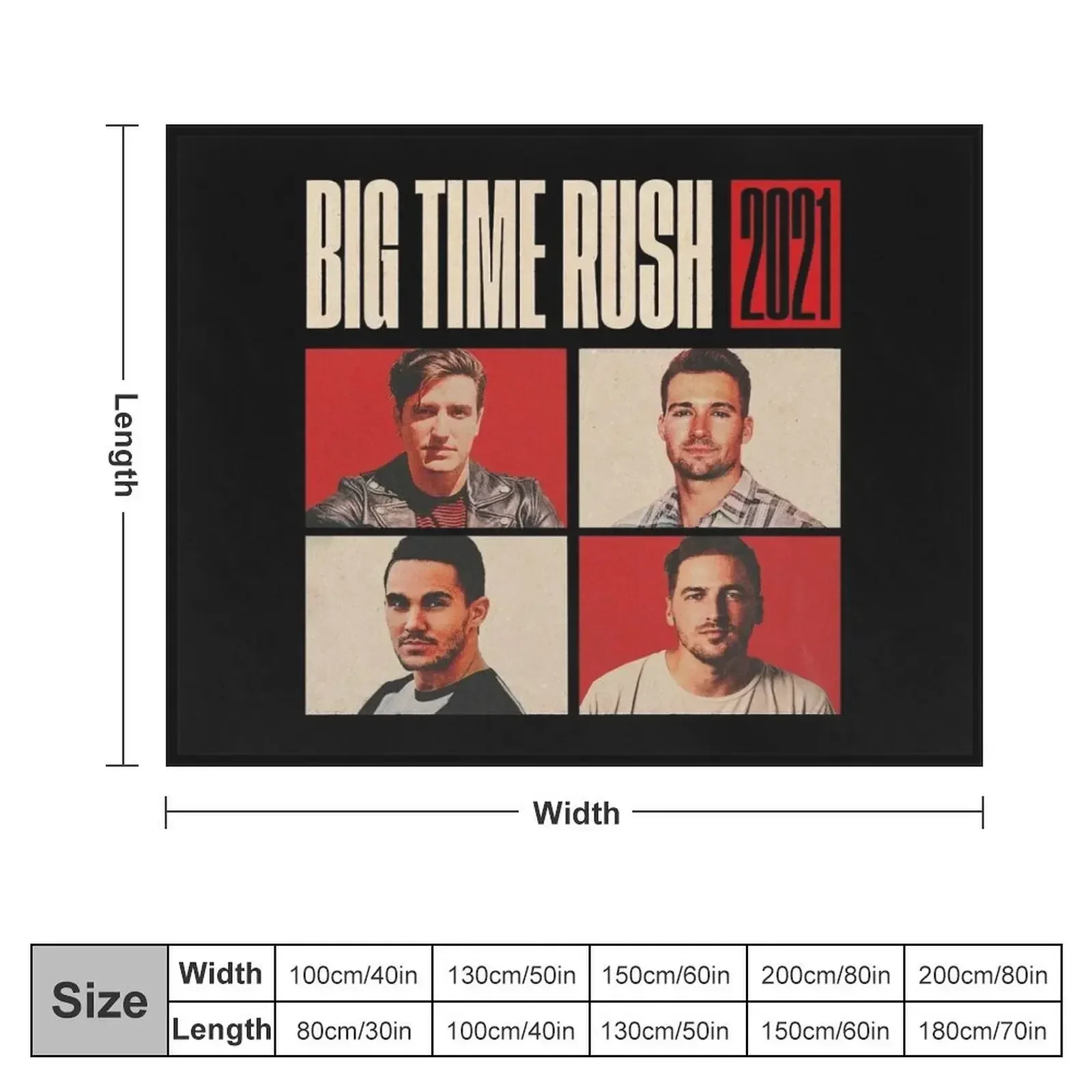 Big time Rush BTR Throw Blanket Blankets For Baby Decorative Sofas Luxury St Luxury Blankets