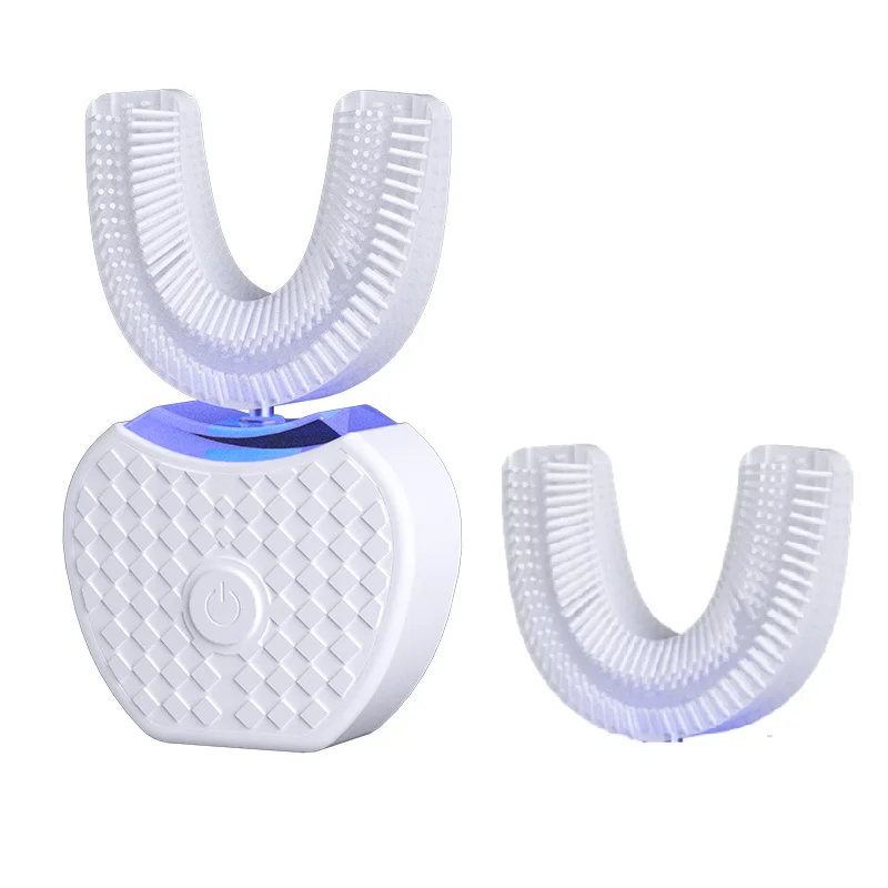 

U-Shaped For Adults Electric Toothbrush, Home Automatic Cleaner With A Replacement Brush Head For Oral Cleaning And Whitening