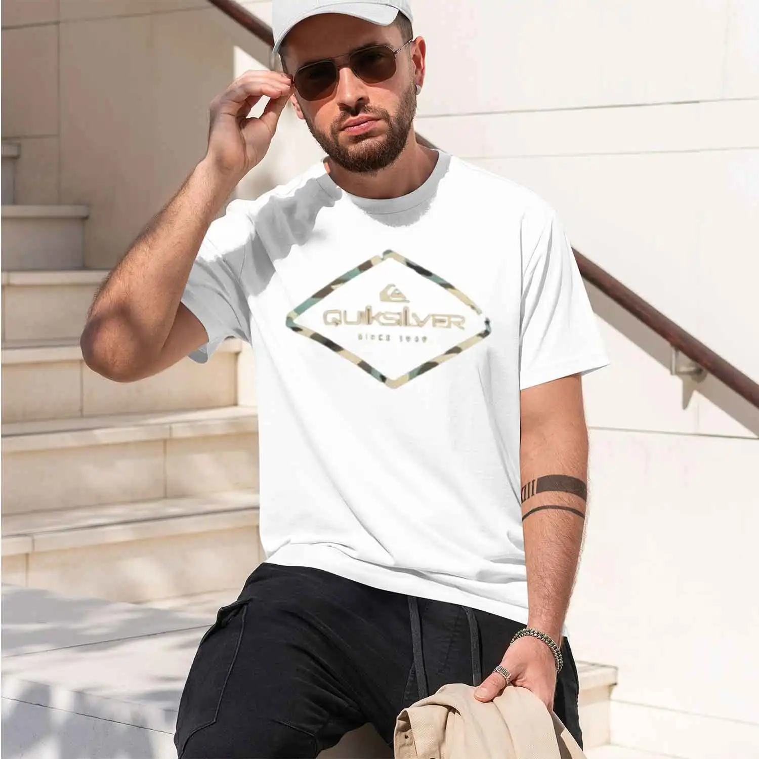 Leisure Loose Outor Luxury Fashion T-shirt Unlined Upper Garment of Cotton Render Men and Women with Money 2026 Summer New 2026