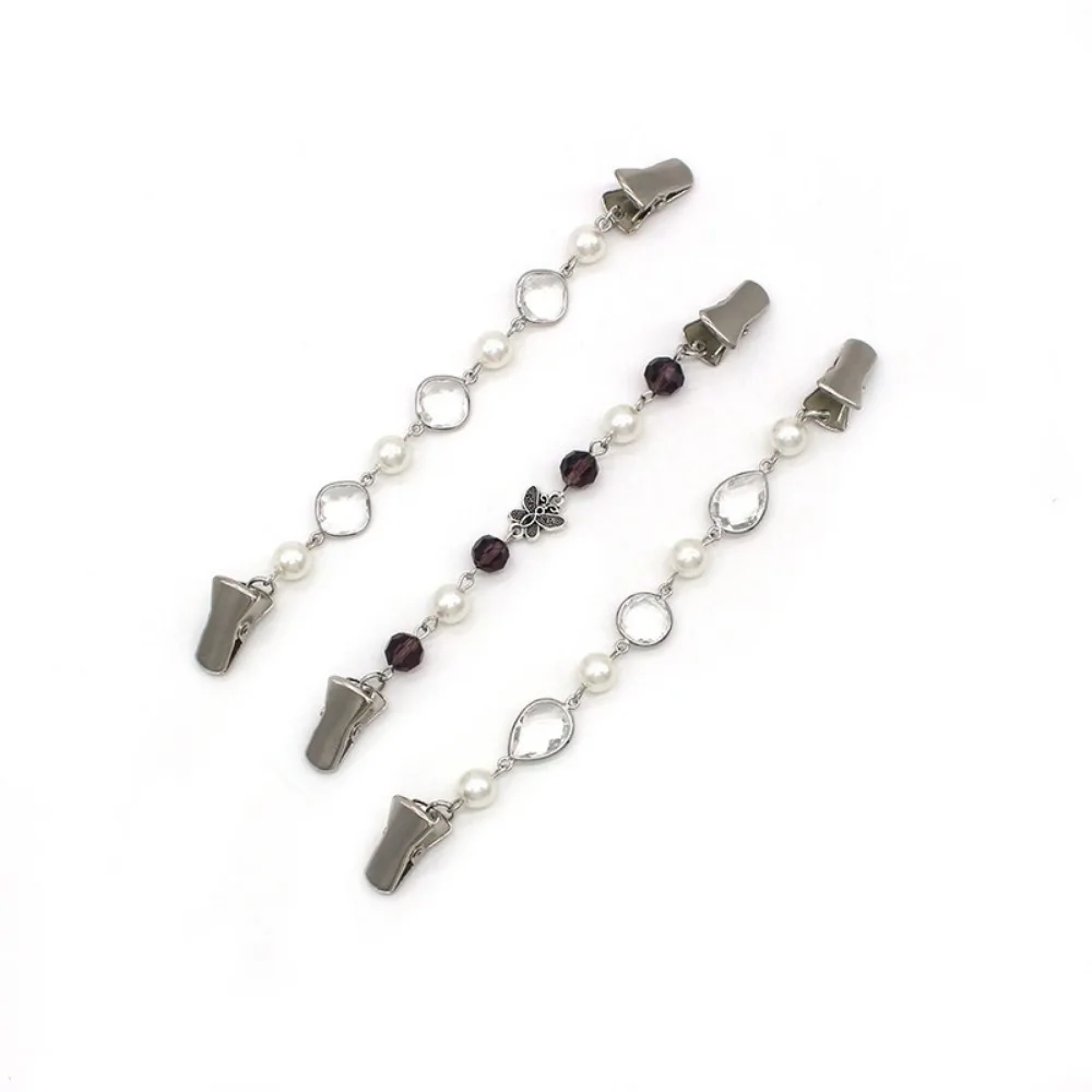 أزياء سبائك سترة كليب اللؤلؤ الراين بروش دبوس سترة بطة كليب الملابس الديكور