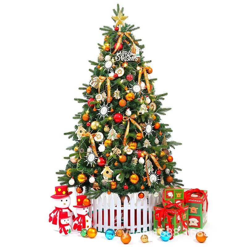 

Christmas Tree 1.8/2 1/2.4/3m Ornament Package Tree Hotel Scene Light Sequins