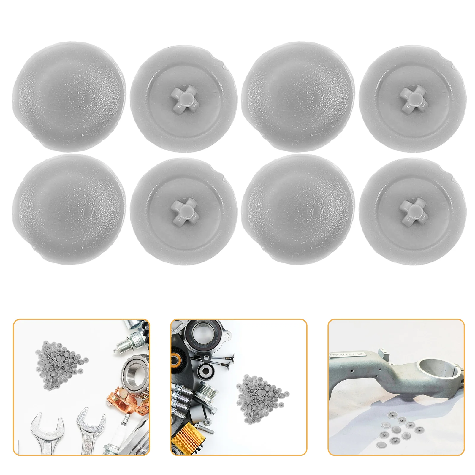 

500 Pcs Screw Cap Decorative Cover Thread Protector Caps Invisible Bolt Covers Plastic Protection Flip Tops for Covering Heads