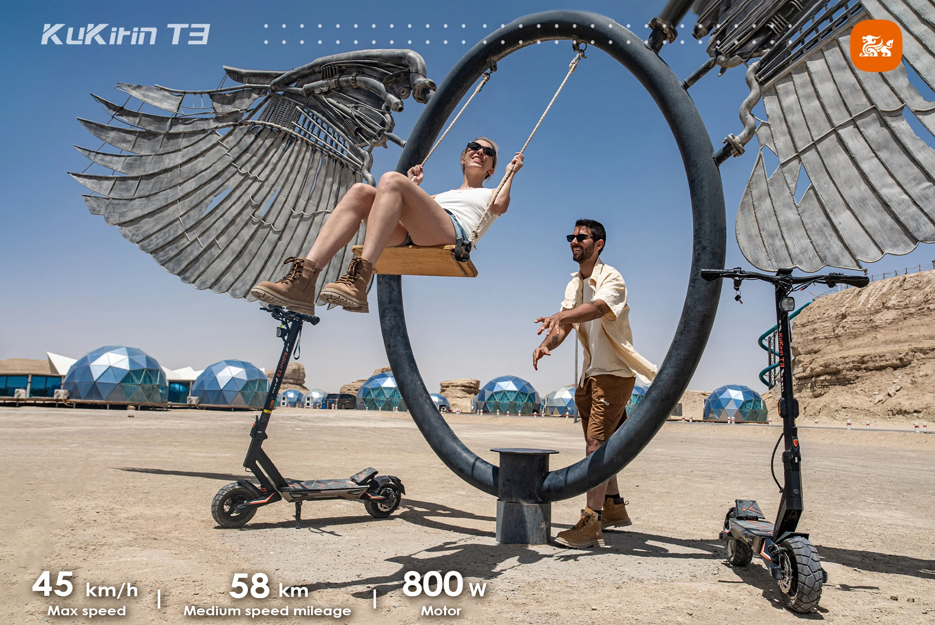 2026 Neuer Kukirin T3 Faltbarer Offroad-Elektroroller 800W Motor 48V15.6AH Akku 45KM/H Hochgeschwindigkeits-E-Scooter EU-Lagerbestand
